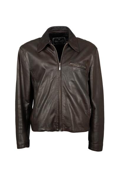 Blouson femme en buffle couleur marron