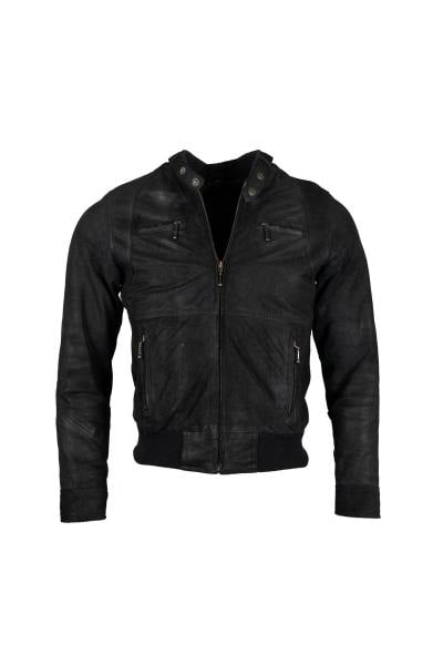 Blouson homme col motard