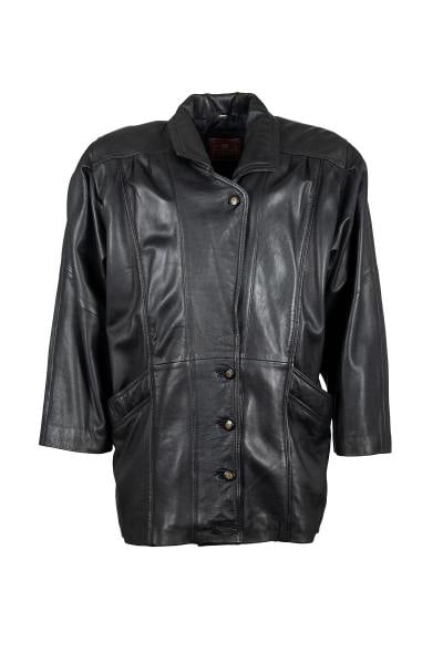 Veste vintage en cuir d'agneau pour Homme