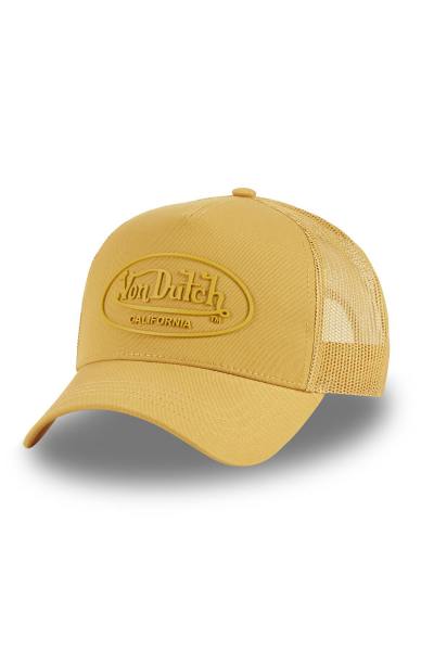 Von Dutch Berretto Trucker Unisex – Cappellino Regolabile Snapback, Caschetto Sportivo E Casual, Colore Beige