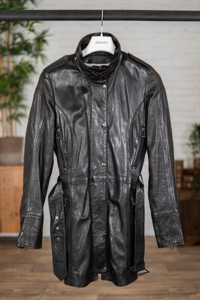 Chaqueta de piel de oveja de longitud media VINT00091