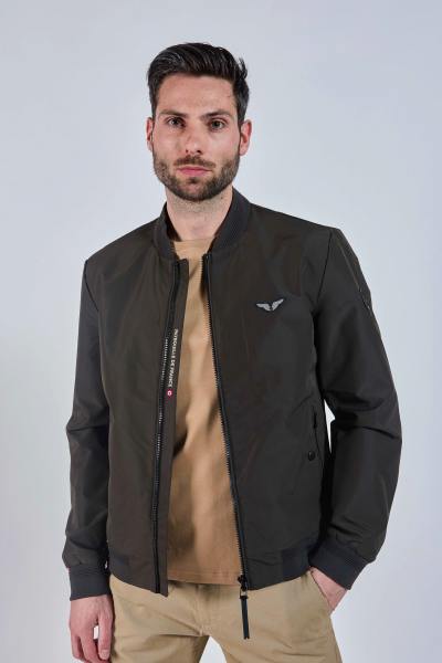 Khakifarbene wasserdichte Jacke der Patrouille de France