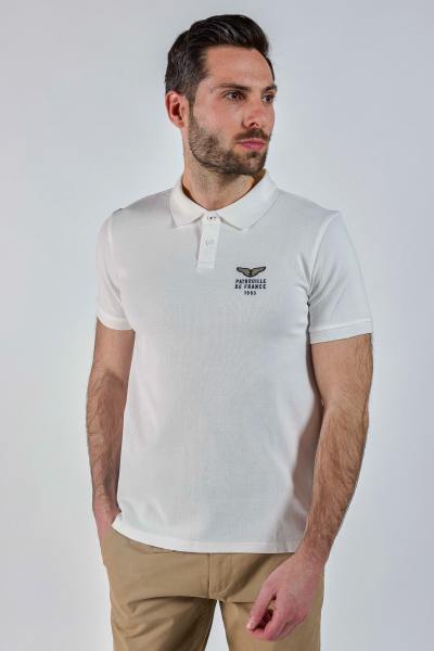 Weißes Patrouille de France-Poloshirt für Herren