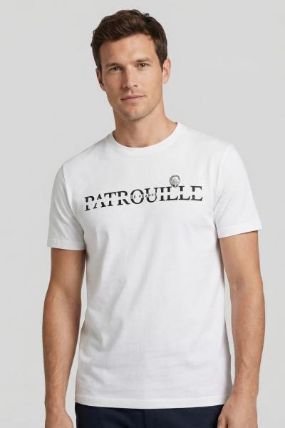 Weißes Patrouille de France-T-Shirt