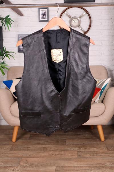 Gilet Homme en cuir d'agneau