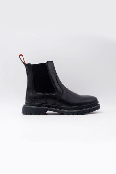 Botas Chelsea de cuero negro para hombre