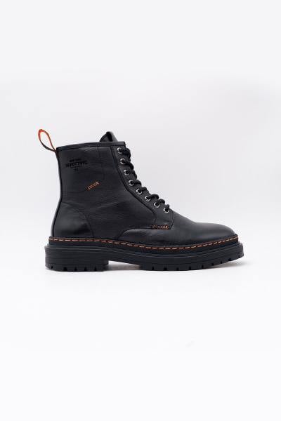 Botas de cuero negras para hombre