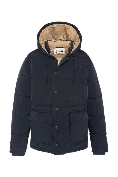 Parka navy pour Homme en polyester