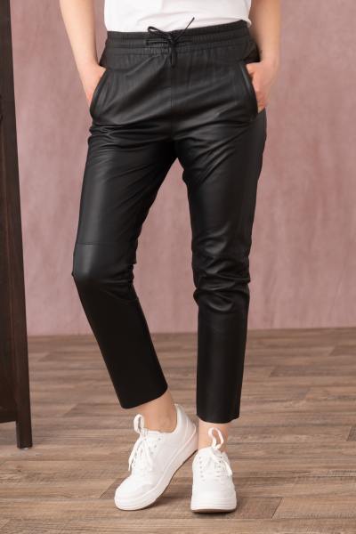 Pantalon en cuir noir pour femme