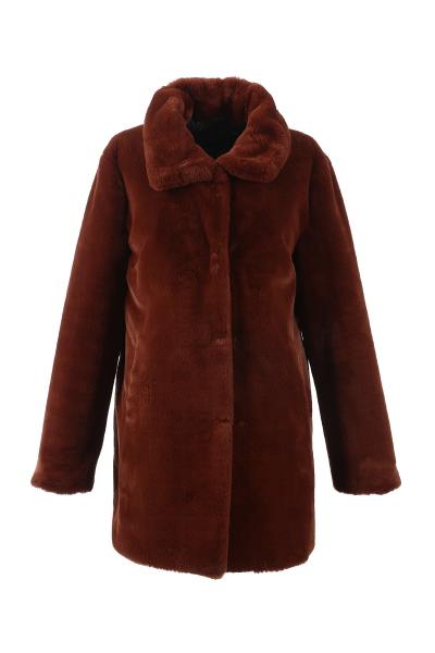 Manteau en fourrure synthétique coloris rouille Oakwood