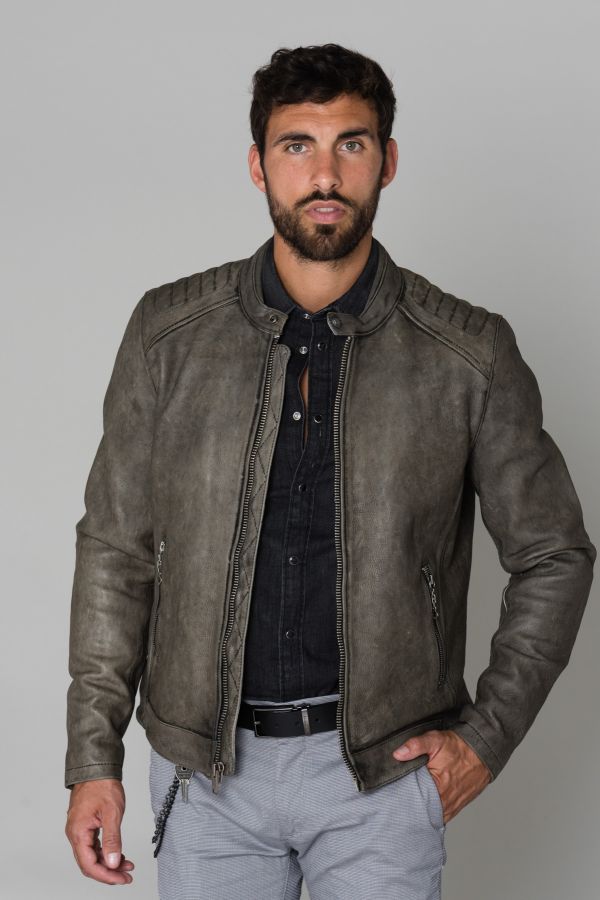 Blouson Homme Daytona MOBY COW DERBY ANTHRACITE