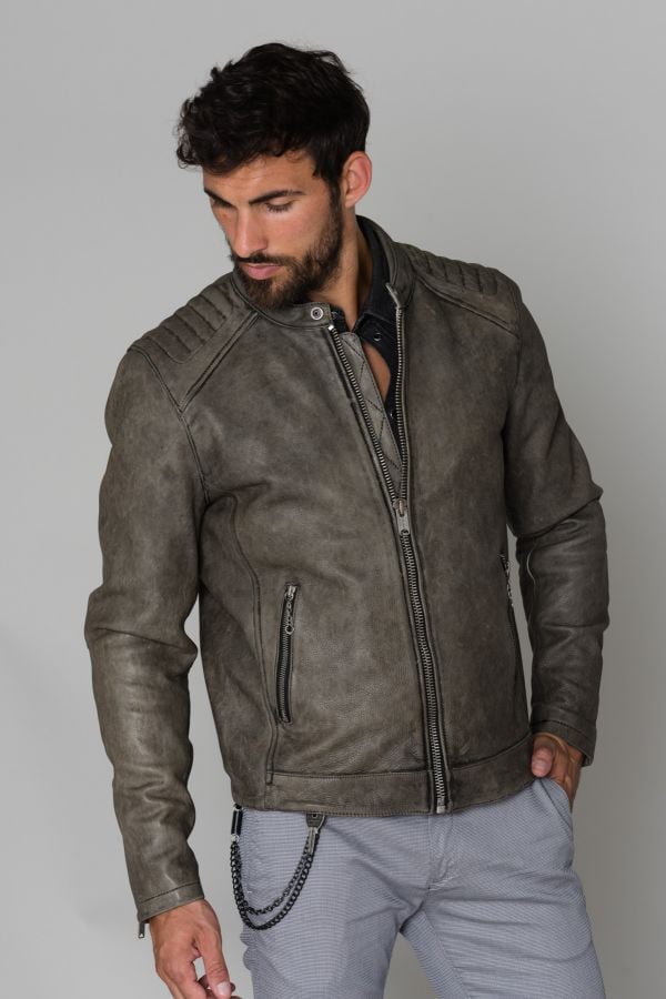 Blouson Homme Daytona MOBY COW DERBY ANTHRACITE