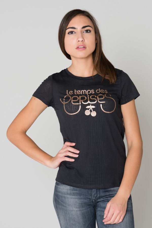Tee Shirt Femme Le Temps Des Cerises TSHIRT KASITRAME MIDNIGHT