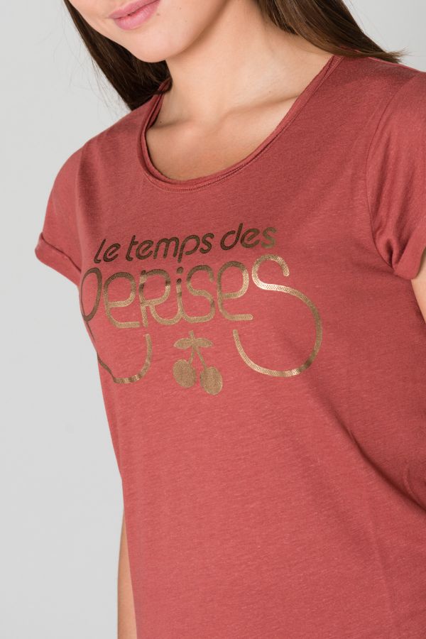 Tee Shirt Femme Le Temps Des Cerises TSHIRT BASITRAME TERRA