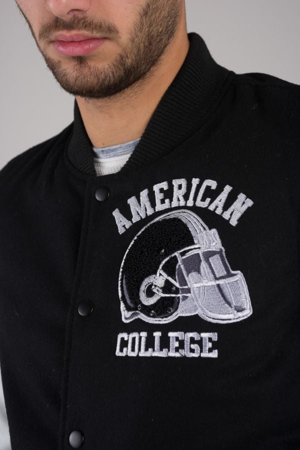 Blouson Homme American College REF 73 BLACK/WHITE