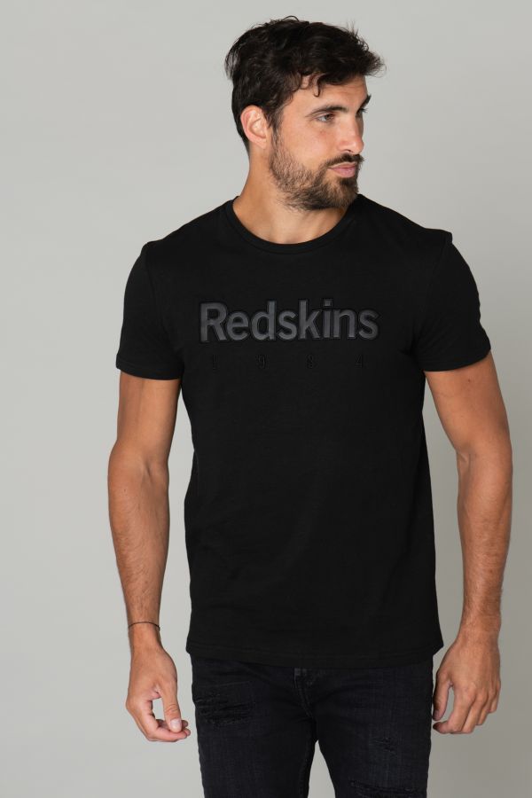 Herren T-shirt Redskins LEVEL FLAMES BLACK