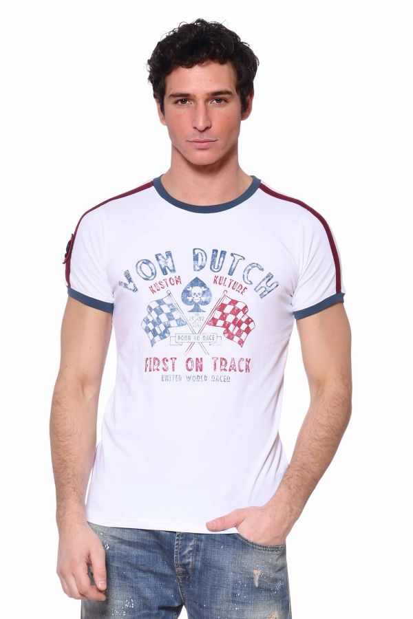 T-shirt Uomo Von Dutch GAMB WHITE
