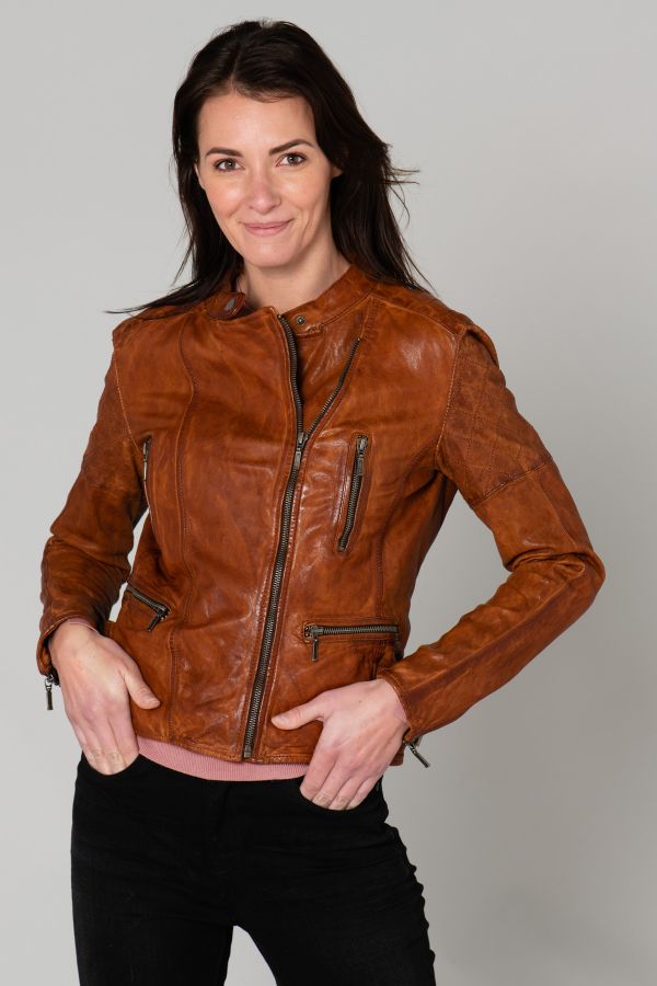 Blouson Femme Rose Garden CORINTH LAMB BARATINI COGNAC ZZ