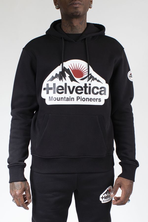 Pull/sweatshirt Homme Helvetica Mountain Pioneers DIEPPE BLACK