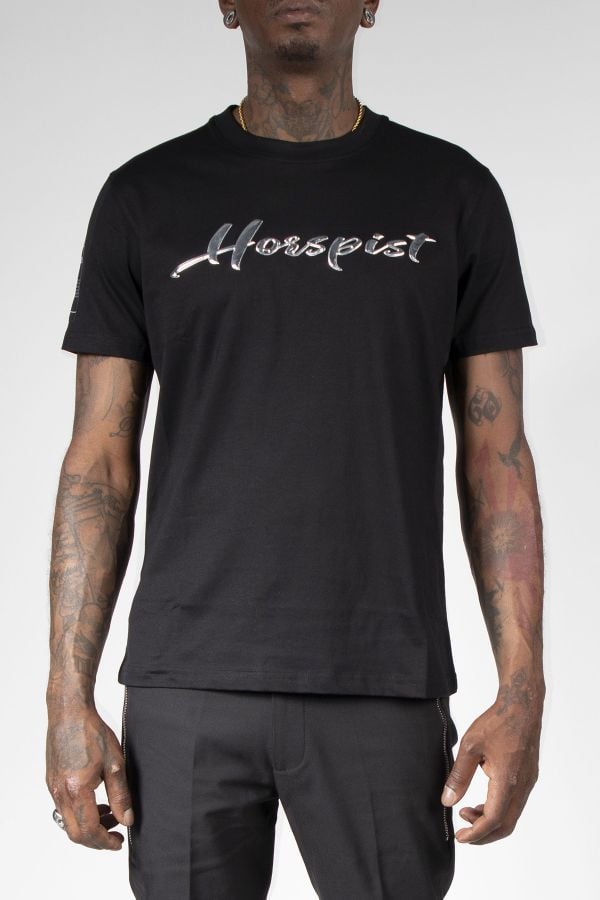 Herren T-shirt Horspist COGNAC BLACK