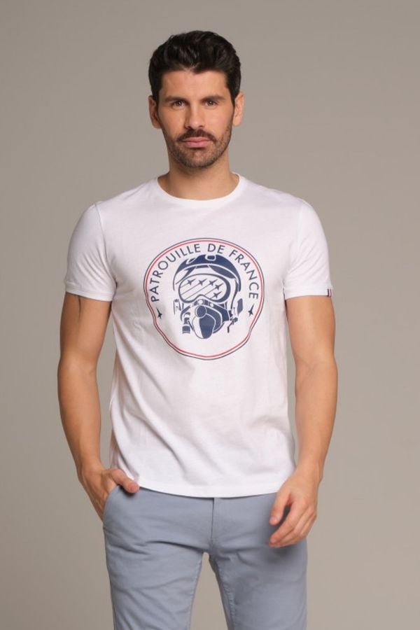 Tee Shirt Homme Patrouille De France VENDOME NATIONAL WHITE