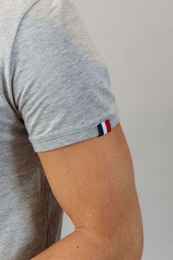 Camiseta Hombre Patrouille De France CASK NATIONAL HEATHER GREY