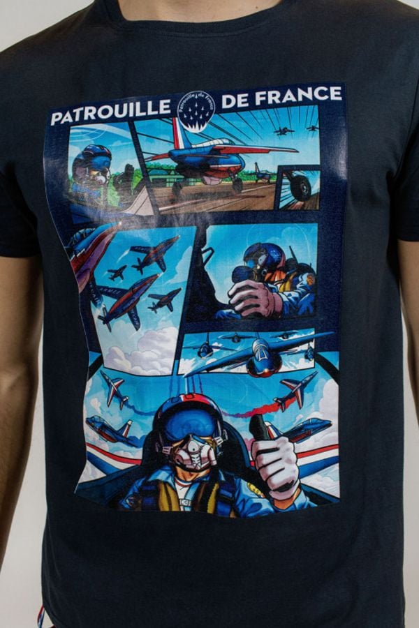 Herren T-shirt Patrouille De France SKY TRIM DARK NAVY