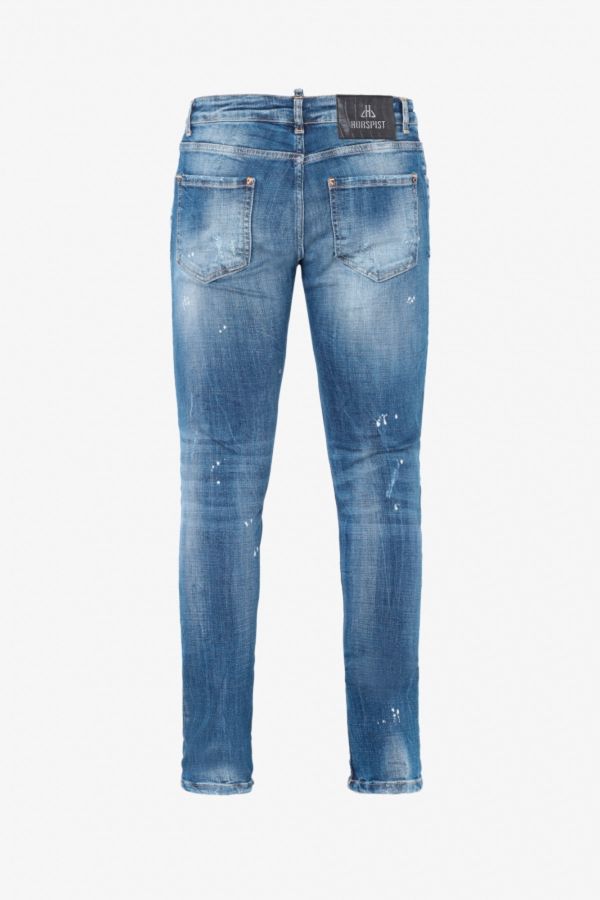 Jeans Uomo Horspist MACKAY BLUE USED