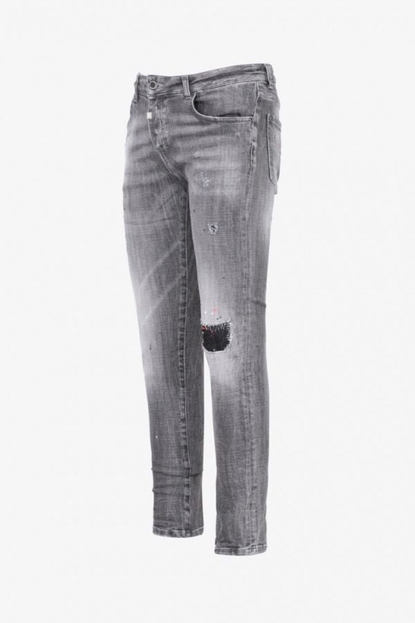 Jeans Uomo Horspist SMOKY GREY DESTROY
