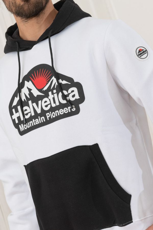 Pull/sweatshirt Homme Helvetica Mountain Pioneers WINGO WHITE