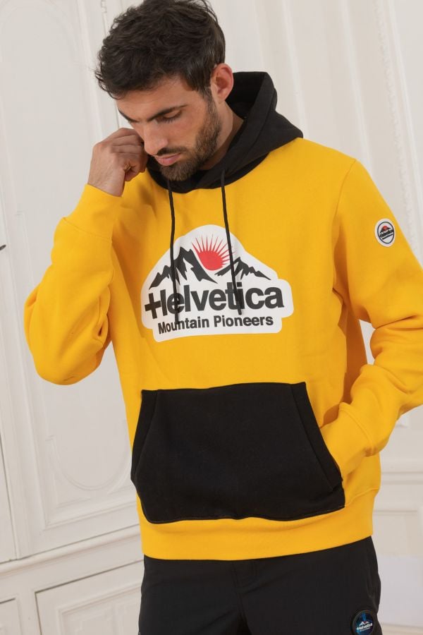 Herren Pullover/sweatshirt Helvetica Mountain Pioneers WINGO YELLOW