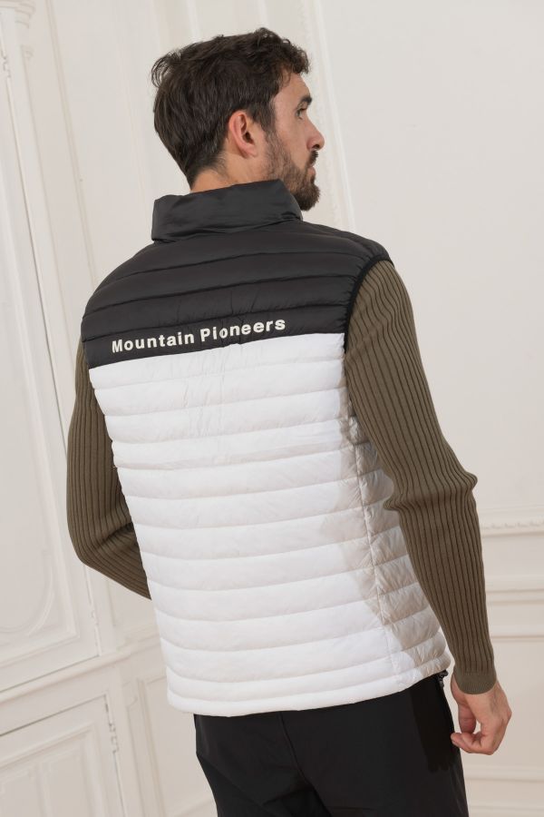 Blouson Homme Helvetica Mountain Pioneers BILLY WHITE