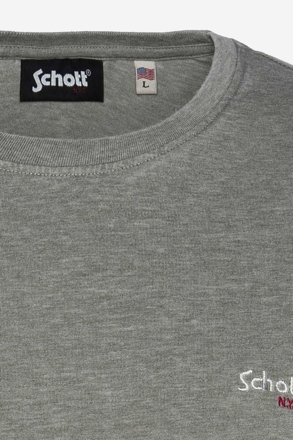 T-shirt Uomo Schott TSSTRIKER1 KAKI