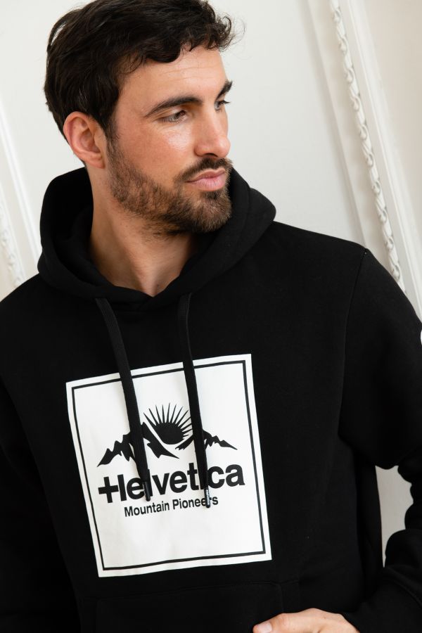 Pull/sweatshirt Homme Helvetica Mountain Pioneers VISCOMPTE BLACK