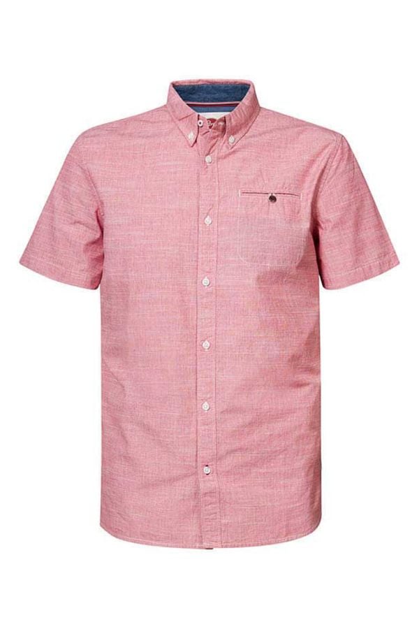 Camicia Uomo Petrol Industries M-1020-SIS424 3061 FIRE RED