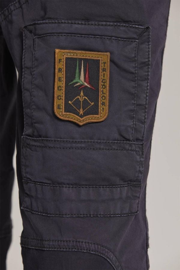 Pantaloni Uomo Aeronautica Militare PA1387CT1493 08312 BLUE BLACK