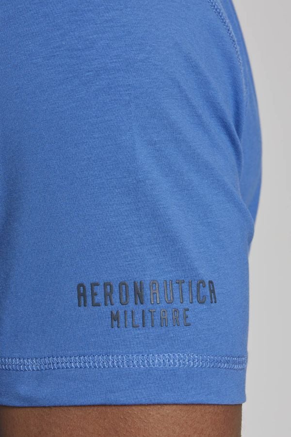 Herren T-shirt Aeronautica Militare 221TS1946J507 ROYAL