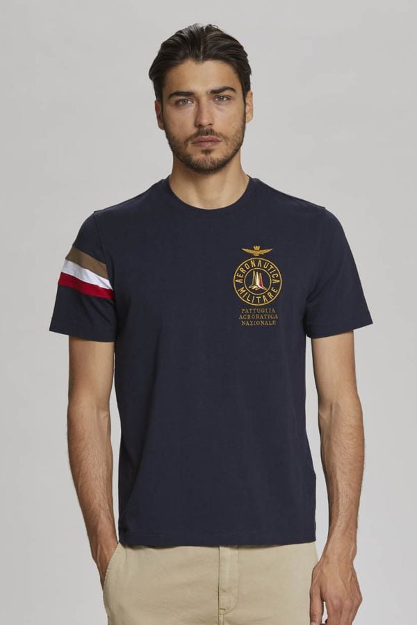 T-shirt Uomo Aeronautica Militare 221TS1956J469 DARK NAVY