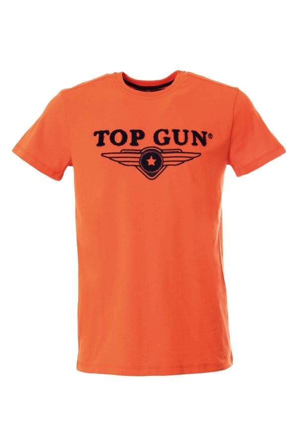 Tee Shirt Homme Top Gun TEE SHIRT TG-TS03 RUST ORANGE