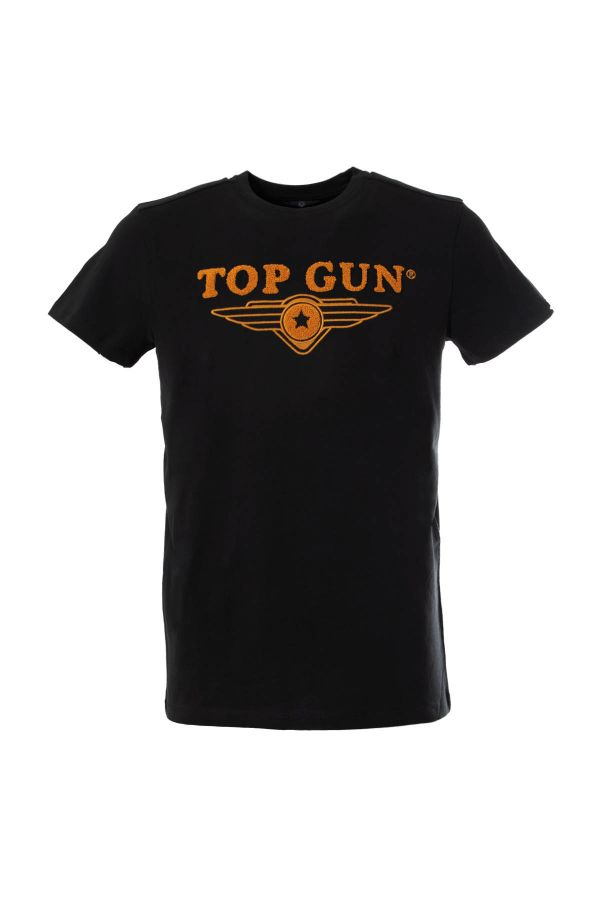 Herren T-shirt Top Gun TEE SHIRT TG-TS03 BLACK