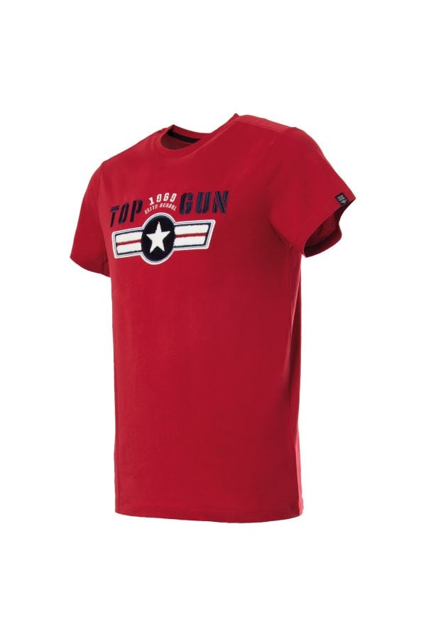 Herren T-shirt Top Gun TEE SHIRT TG-TS-110 RED
