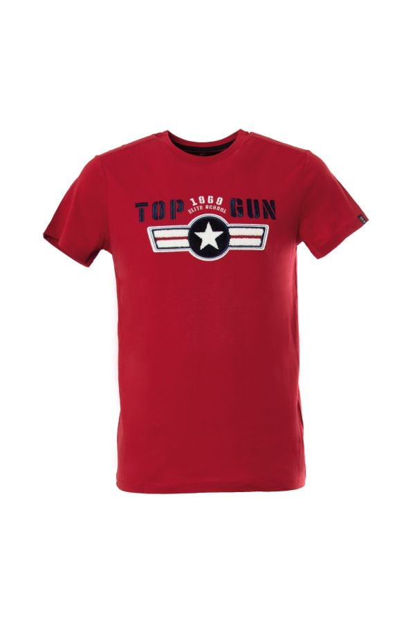 T-shirt Uomo Top Gun TEE SHIRT TG-TS-110 RED