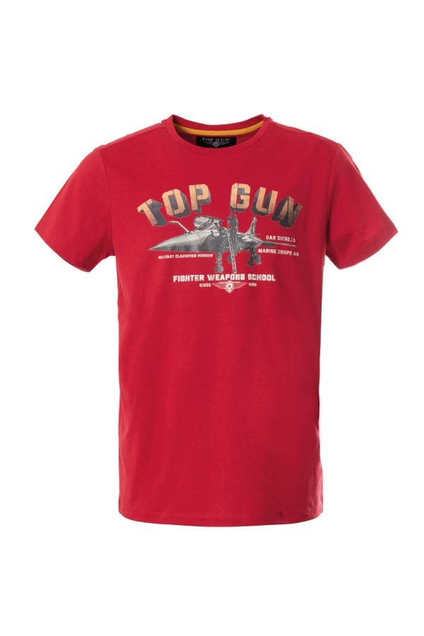 Tee Shirt Homme Top Gun TEE SHIRT TG-TS-103 RED
