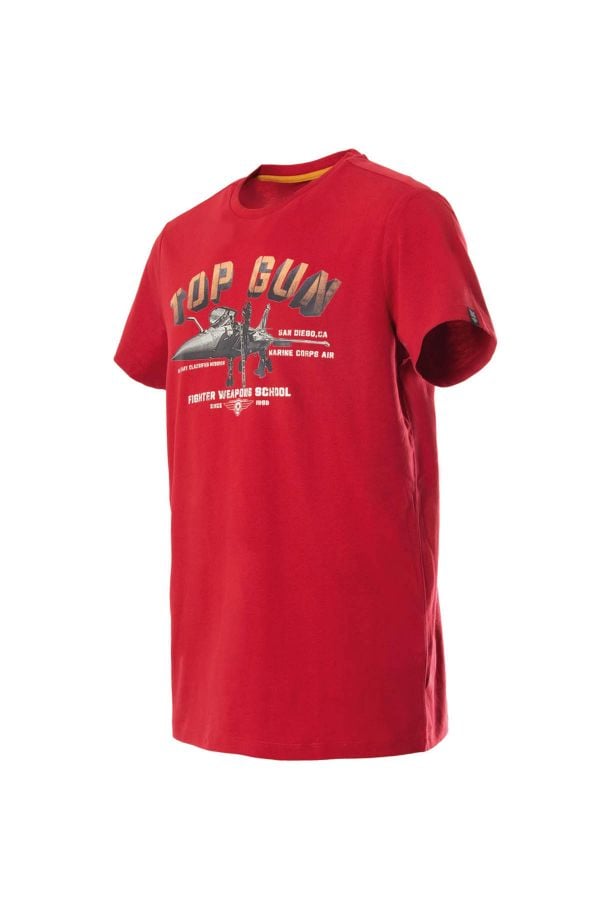 Tee Shirt Homme Top Gun TEE SHIRT TG-TS-103 RED