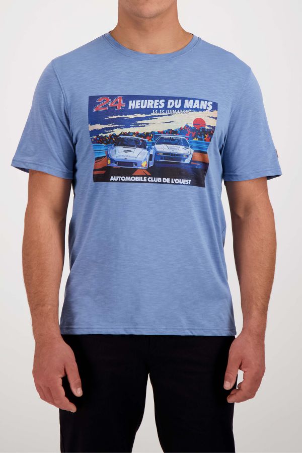 T-shirt Uomo 24h Le Mans TSM80-127 CIEL