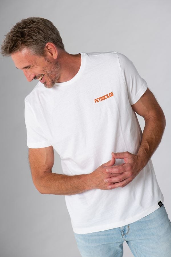Tee shirt homme petrol industries M-2020-TSR604 0000 BRIGHT WHITE