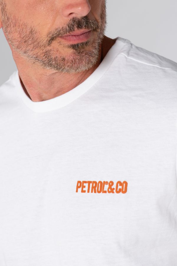 BRIGHT 0000 shirt M-2020-TSR604 Tee WHITE petrol homme industries