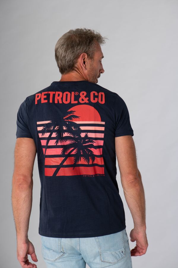 Camiseta Hombre Petrol Industries M-2020-TSR604 5152 MIDNIGHT NAVY