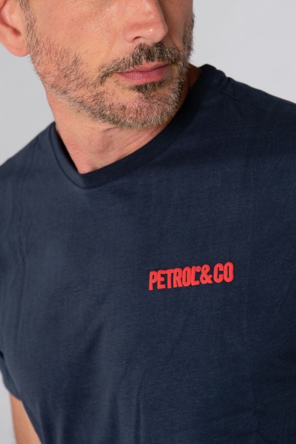 T-shirt Uomo Petrol Industries M-2020-TSR604 5152 MIDNIGHT NAVY