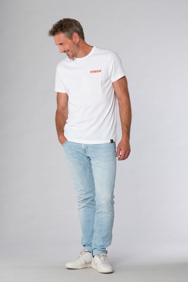 Herren T-shirt Petrol Industries M-2020-TSR604 0000 BRIGHT WHITE